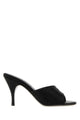 Miu Miu Black Satin Mules