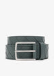 Bottega Veneta Intrecciato Slate Silver Leather Belt