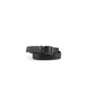 Bottega Veneta Intrecciato Black Silver Leather Belt