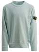 Stone Island Kids Light Blue Cotton Sweatshirt