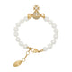 Vivienne Westwood Kitty Pearl Bracelet - - Metal - Gold