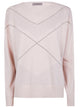 D.exterior V Neck Intarsio Lux Sweater