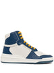 Saint Laurent Sl24 Medium Blue Leather Sneakers
