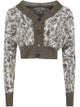 D.exterior Animal Print Short Cardigan