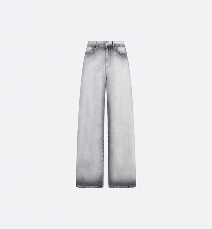 Dior Grey Cotton Denim Pants