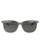 Maui Jim Grey Opio Shiny Blue Titanium Sunglasses