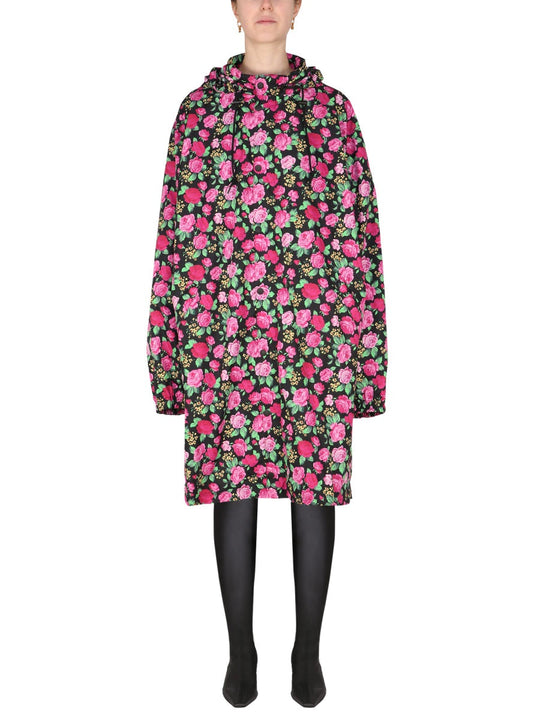 Balenciaga Coat With Floral Pattern