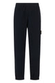 Stone Island Black Comfortable Pants With Side Pocket
