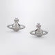 Vivienne Westwood Farah Earrings In Platinum