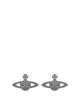 Vivienne Westwood Ruthenium Mini Bas Relief Earrings
