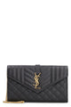 Saint Laurent Black Envelope Chain Wallet