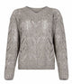 D.exterior Clay Grey Wool Sweater