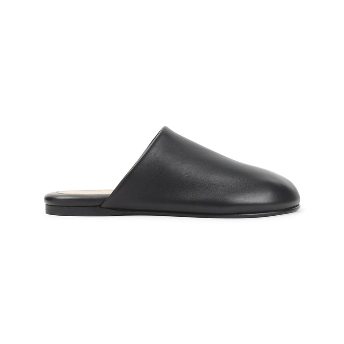 Carven Black Garnier Lamb Leather Mules
