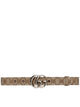 Gucci Original Gg Beige Leather Belt