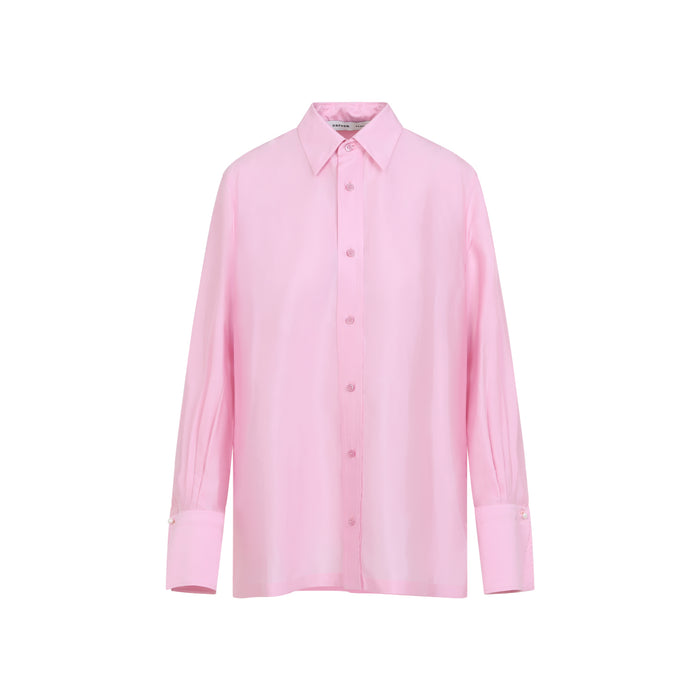 Carven Pink Silk Shirt