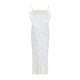 Carven White Lingerie Cotton Midi Dress
