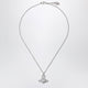 Vivienne Westwood Agnatha Valentine's Pendant Necklace In Platinum