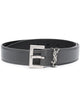 Saint Laurent Monogram Square-Buckle Belt