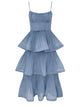 Zimmermann Pleated Tiered Midi Dress