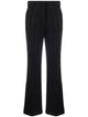Stella Mccartney Black Polyester Wool Trousers