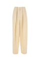Stella Mccartney Cream Viscose Blend Wide-Leg Pant