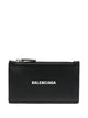 Balenciaga Logo Detail Leather Card Holder
