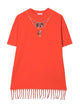 Marcelo Burlon County Of Milan Feathers Necklace Fringe Dres