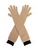 Moschino Couture Two-Tone Ribbed Long Gloves