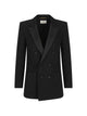 Saint Laurent Double-Breasted Grain De Poudre Jacket
