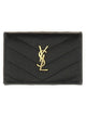 Saint Laurent Black Leather Wallet