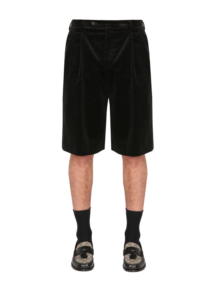 Gucci Stretch Velvet Shorts