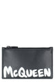 Alexander Mcqueen Black Leather Card Holder
