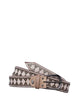 Nanni Leather And Metal Belt 3,00 Cm