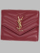 Saint Laurent Cassandre Matelassé Multifold Wallet