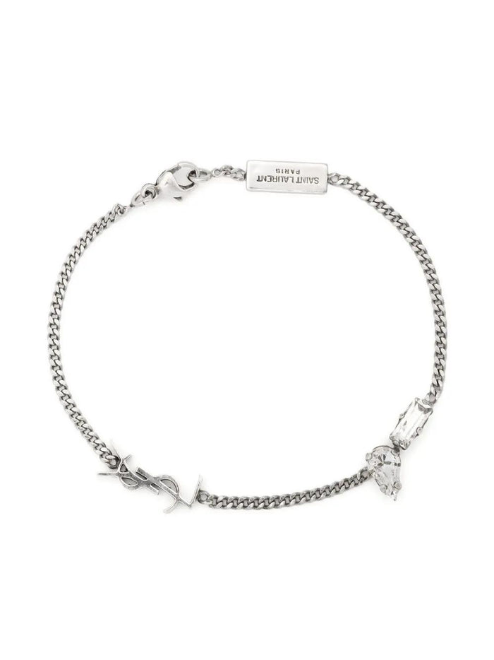 Saint Laurent Argent Logo Detail Chain Bijoux