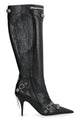Balenciaga Black Leather Cagole Boots