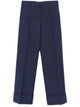 Valentino Navy Pants Wide Leg
