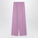 Valentino Garavani Wide Lilac Pink Silk Pants