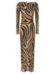 Emilio Pucci 'Marmo' Print Tulle Dress