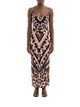 Emilio Pucci Crepe De Chine Midi Dress