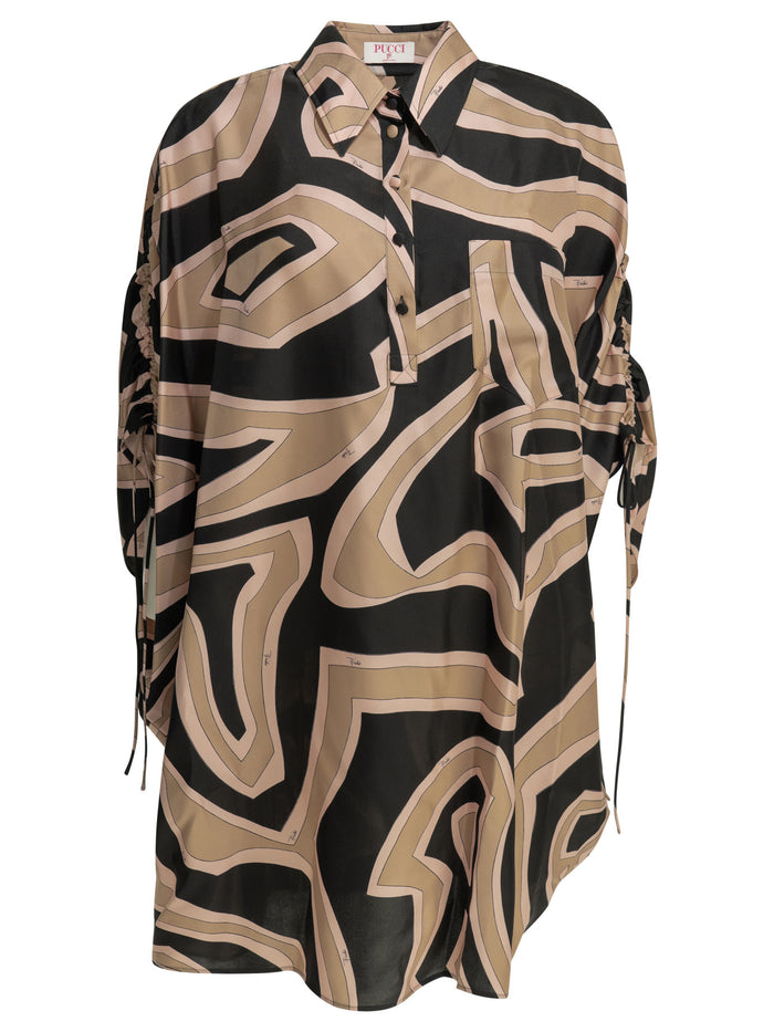 Emilio Pucci "Labirinto" Short Kaftan Dress