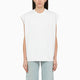 Stella Mccartney White Cotton Over Vest With Logo