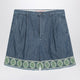 Valentino Blue Bermuda Short With Jacquard Bottom
