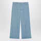Valentino Light Blue Wide Jeans With Cuff