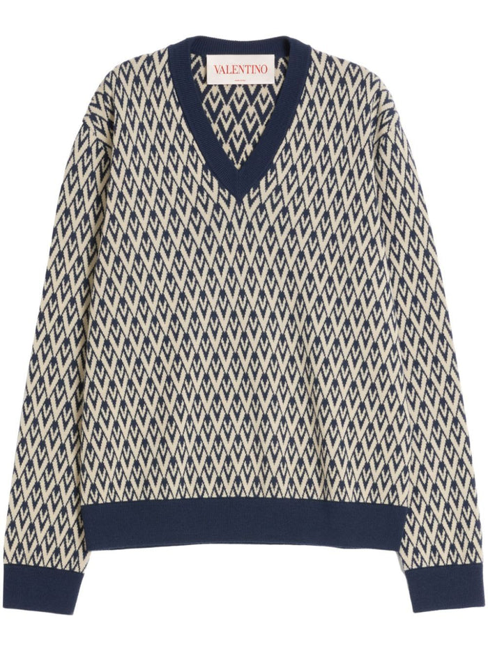 Valentino Maglia Wool Toute La V