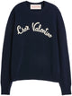 Valentino Garavani Navy Blue Wool Sweater
