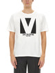 Valentino Cotton Tshirt With Chez Valentino Print