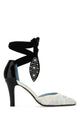 Valentino Garavani Two-Tone Lace And Leather Foliefoliage Pumps