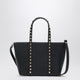 Valentino Garavani Black Leather Medium Rockstud Handbag