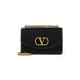 Valentino Garavani Black Leather Vain Shoulder Bag
